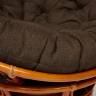 Кресло-качалка PAPASAN/ПАПАСАН w 23/01 B /с подушкой/ 115х78х104 см, Cognac (коньяк), ткань Коричневый, 3М7-147 Cognac (коньяк)