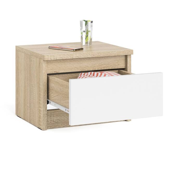 Тумба прикроватная Мори ТПМ400.1 цвет дуб сонома/белый Тумба прикроватная Мори ТПМ400.1 цвет дуб сонома/белый