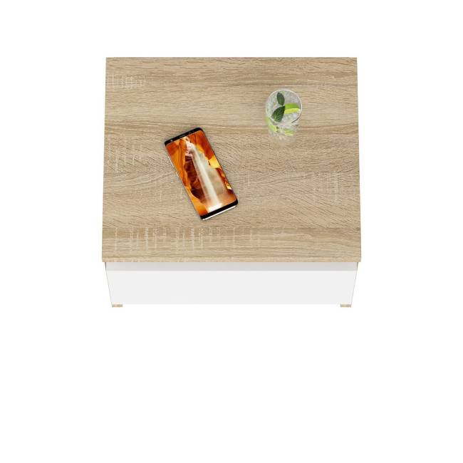 Тумба прикроватная Мори ТПМ400.1 цвет дуб сонома/белый Тумба прикроватная Мори ТПМ400.1 цвет дуб сонома/белый