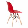 Стул CINDY (EAMES) (mod. 001) дерево бук/металл/сиденье пластик, 51x46x82см, красный/red (Комплект из 4 шт.)