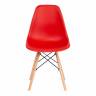 Стул CINDY (EAMES) (mod. 001) дерево бук/металл/сиденье пластик, 51x46x82см, красный/red (Комплект из 4 шт.)