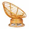 Кресло-качалка PAPASAN/ПАПАСАН w 23/01 B /с подушкой/ 115х78х104 см, Honey (мед), ткань Коричневый, 3М7-147 Honey (мед)