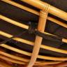Кресло-качалка PAPASAN/ПАПАСАН w 23/01 B /с подушкой/ 115х78х104 см, Honey (мед), ткань Коричневый, 3М7-147 Honey (мед)
