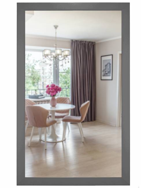 Зеркало настенное BeautyStyle 11 серый графит 118 см х 60,6 см