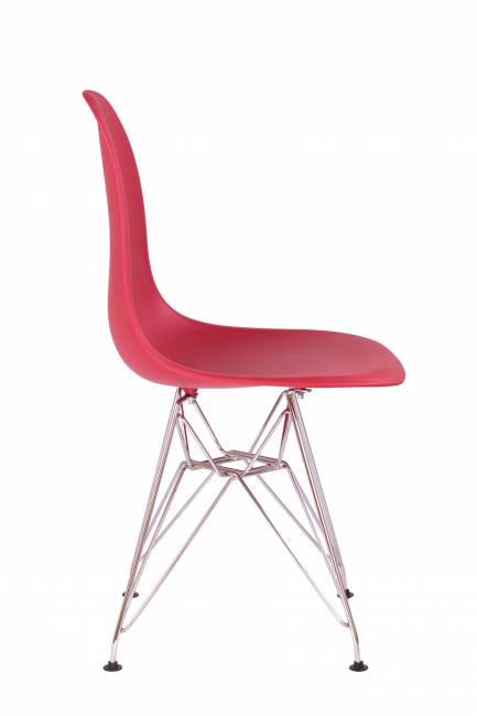 Стул Eames винный, опора металл