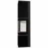 Печь Kratki PRO TORA/L 8 кВт, чёрное стекло