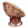 Кресло-качалка PAPASAN/ПАПАСАН w 23/01 B /с подушкой/ 115х78х104 см, Pecan (орех), экошерсть Коричневый, 1811-5