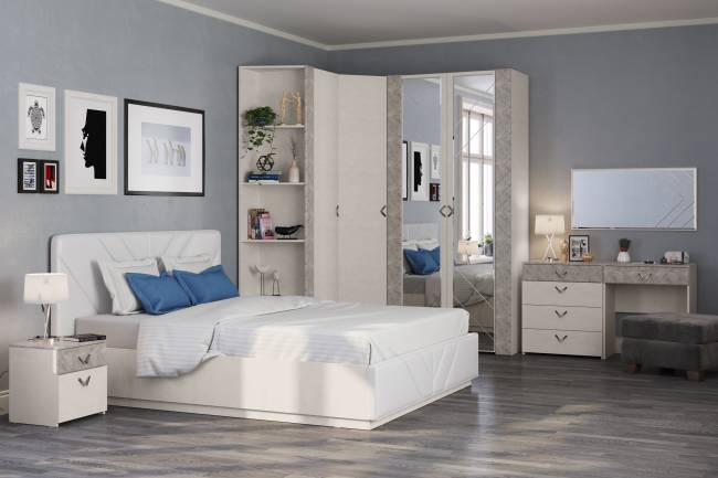 Столик туалетный с зеркалом Амели Моби цвет шёлковый камень/бетон чикаго беж Столик туалетный с зеркалом Амели Моби цвет шёлковый камень/бетон чикаго беж