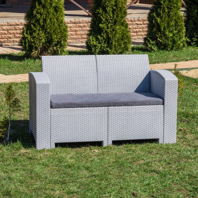 2-х местный диван LANA LUX светло-серый