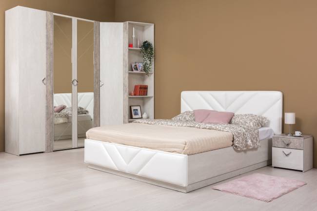 Шкаф для одежды Амели Моби 13.133 цвет шёлковый камень/бетон чикаго беж Шкаф для одежды Амели Моби 13.133 цвет шёлковый камень/бетон чикаго беж