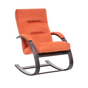 Кресло-качалка Leset Милано Венге текстура V39 оранжевый