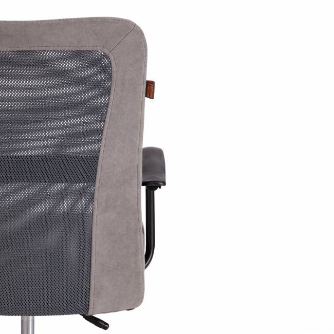 Кресло STAFF флок/ткань, серый, 29/W-12 серый флок/ткань