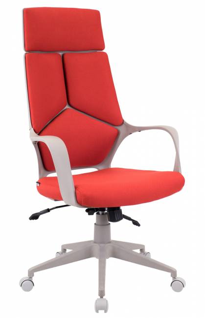 Кресло руководителя Everprof Trio Grey TM Ткань Красный