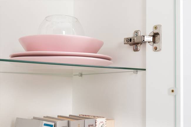 Валенсия два комода-тумбы и сервант три дверки № 123 цвет белый шагрень Валенсия два комода-тумбы и сервант три дверки № 123 цвет белый шагрень