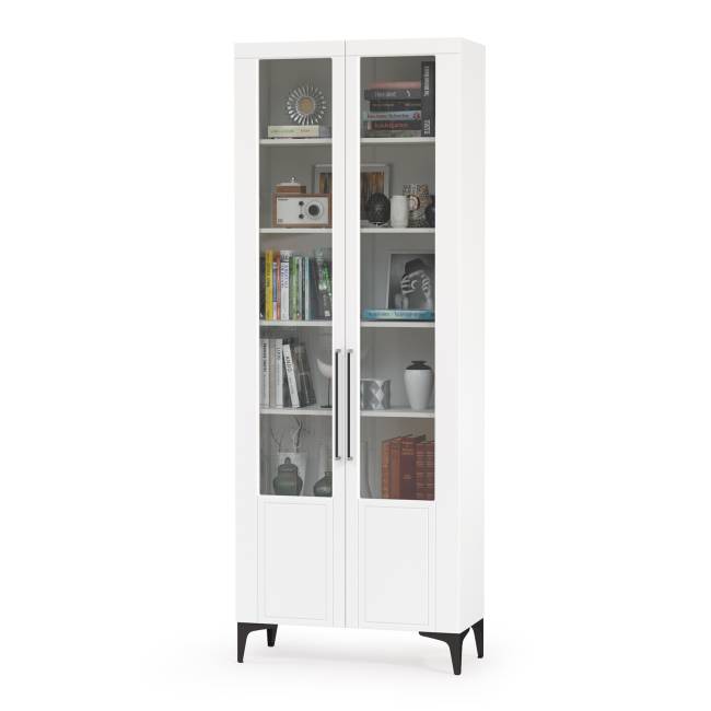 Валенсия два комода-тумбы и сервант три дверки № 123 цвет белый шагрень Валенсия два комода-тумбы и сервант три дверки № 123 цвет белый шагрень