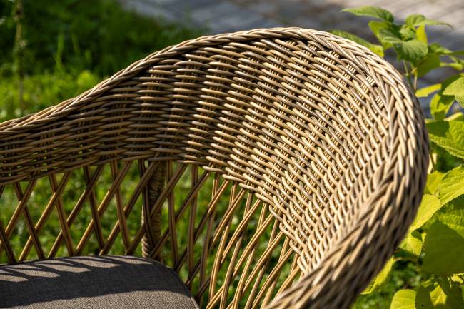 "Дольче" обеденная группа из искусственного ротанга, цвет соломенный "Дольче" обеденная группа из искусственного ротанга, цвет соломенный