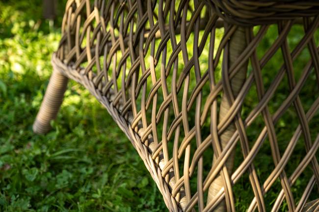 "Дольче" обеденная группа из искусственного ротанга, цвет соломенный "Дольче" обеденная группа из искусственного ротанга, цвет соломенный