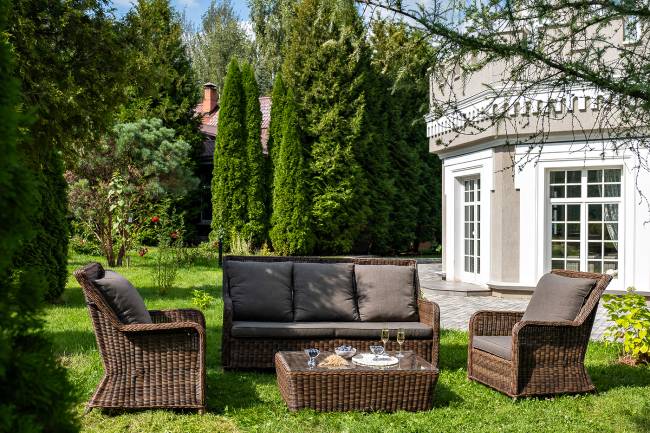 "Гляссе" лаунж-зона из искусственного ротанга, цвет коричневый "Гляссе" лаунж-зона из искусственного ротанга, цвет коричневый