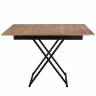 Стол-трансформер Лерон дуб крафт золотой/черный