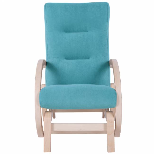 Кресло-качалка маятник Мэтисон ткань минт, каркас береза белая