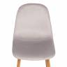 Стул BREEZE (mod. 4724) / 1 шт. в упаковке вельвет/металл, 44 х 53 х 87 см, Light grey (светло-серый) HLR14 / натуральный светло-серый