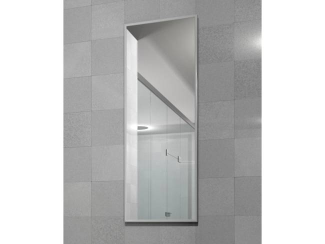 Зеркало настенное в раме Сельетта-6, белый 110 см х 40 см