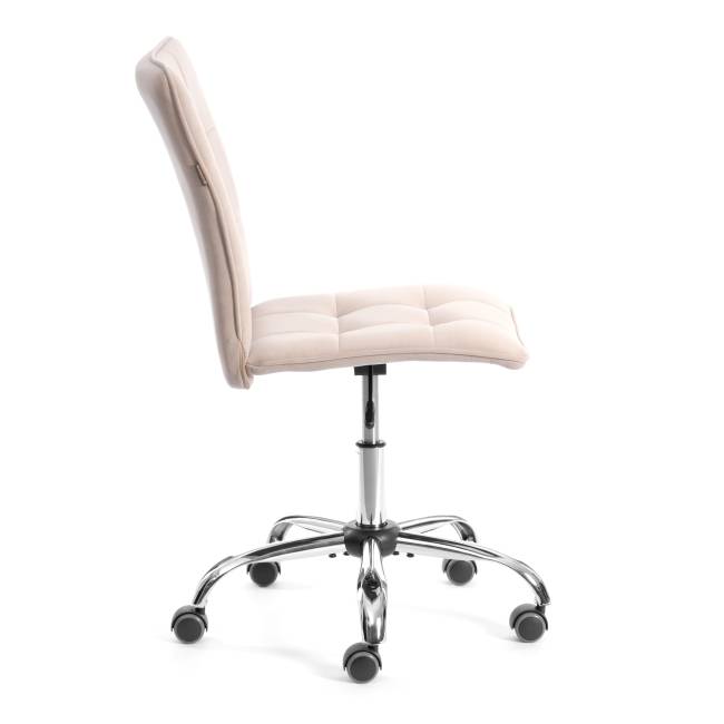 Комплект кресло + стул Bari LT, флок , бежевый/черный, 7, 41х55х89 см бежевый/черный флок