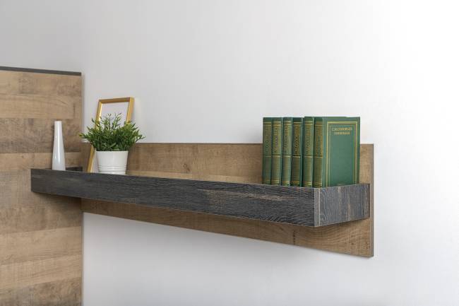 Мебель лофт с подсветкой для гостиной Трувор № 67 цвет дуб гранж песочный/интра