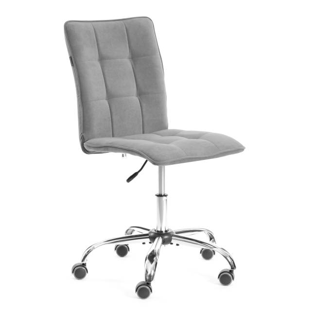 Комплект кресло + стул Bari LT, флок , серый/черный, 29, 41х55х89 см серый/черный флок