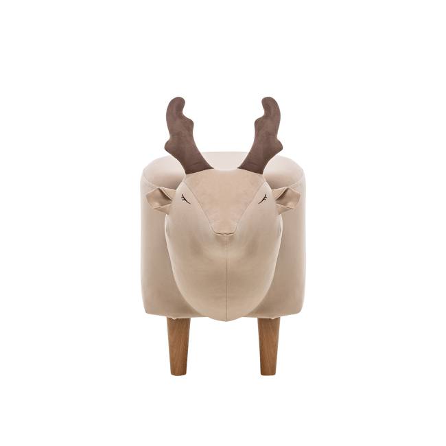 Пуф Leset Maral COMBI V18 бежевый, компаньон V23 молочный шоколад Бук