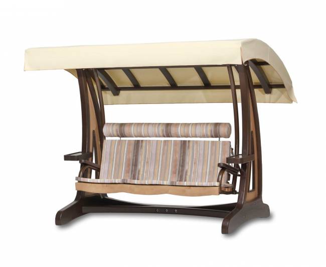 Качели садовые "Валенсия II" Премиум (лиственница)