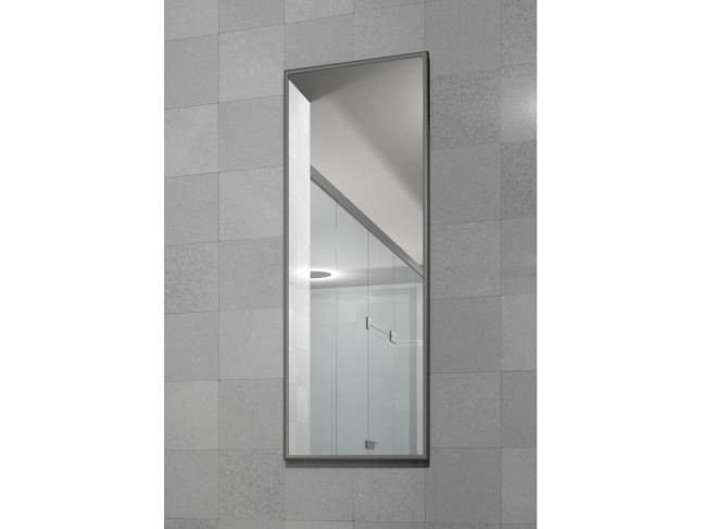 Зеркало настенное в раме Сельетта-6, матовое серебро 110 см х 40 см Зеркало настенное в раме Сельетта-6, матовое серебро 110 см х 40 см