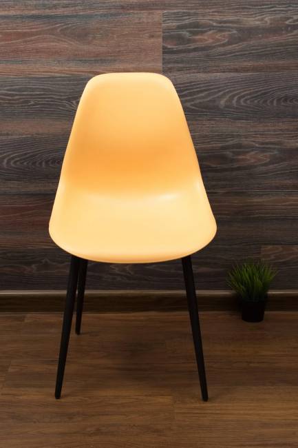 Стул Туссе чёрный /персиковый