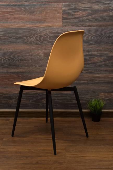 Стул Туссе чёрный /персиковый