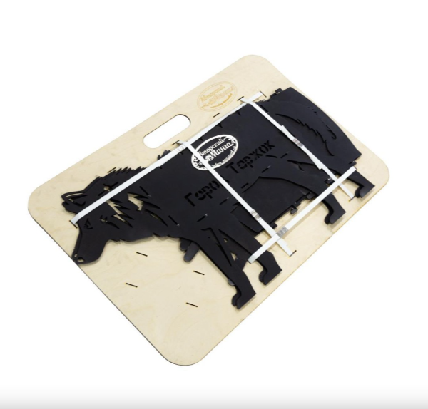 Мангал разборный "Волк", сталь AISI304, 3мм Мангал разборный "Волк", сталь AISI304, 3мм