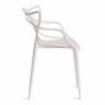 Стул Cat Chair (mod. 028) пластик, 53 x 59 x 82,5 см, белый (White C0057) (Комплект из 2 шт.) белый