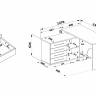 Компьютерный стол КСТ-109Л левый дуб юкон