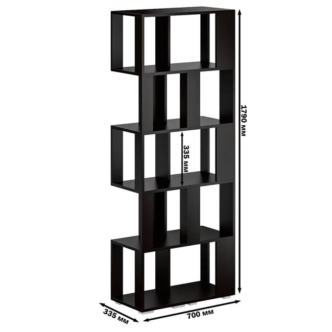 Комплект их 2-х стеллажей цвет венге Комплект их 2-х стеллажей цвет венге