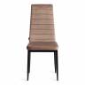 Стул Easy (mod. JSC02-1) / 1 шт. в упаковке металл, флок, 41 х 52 х 96 см, Beige (бежевый) HLR8 / черный бежевый
