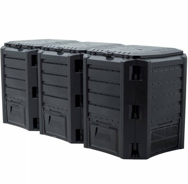 Компостер садовый 1200 л MODULE IKSM1200C черный