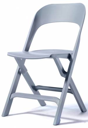 Стул пластиковый складной Flap бледно-голубой 480х570х840 мм