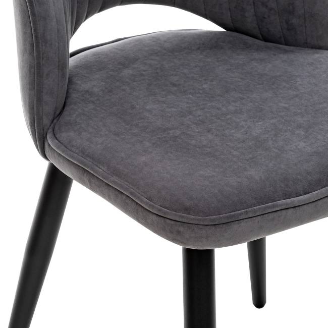 Стул Leset Арман 360 (поворотный механизм) Графит Чёрный