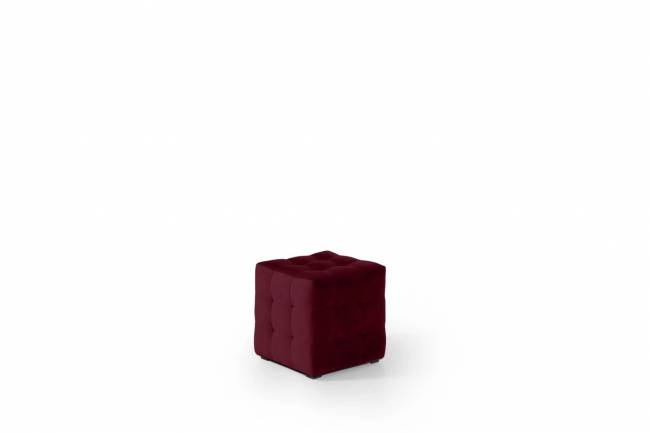 Пуф Парма-1 Kolibri Plum, бордовый