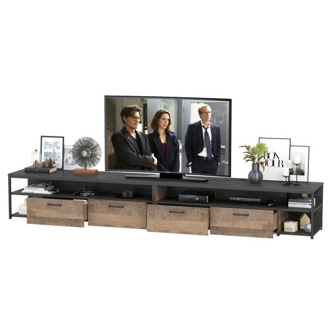 Две ТВ-Тумбы Трувор цвет дуб гранж песочный/интра