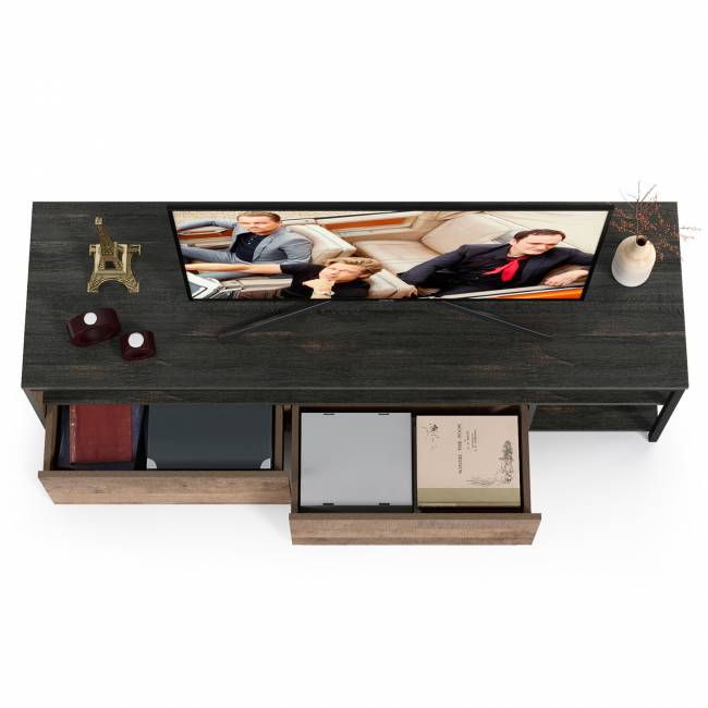 Тумба под ТВ Трувор 13.70 цвет дуб гранж песочный/интра Тумба под ТВ Трувор 13.70 цвет дуб гранж песочный/интра