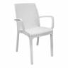 Стул B:rattan INDIANA с подлокотниками, белый