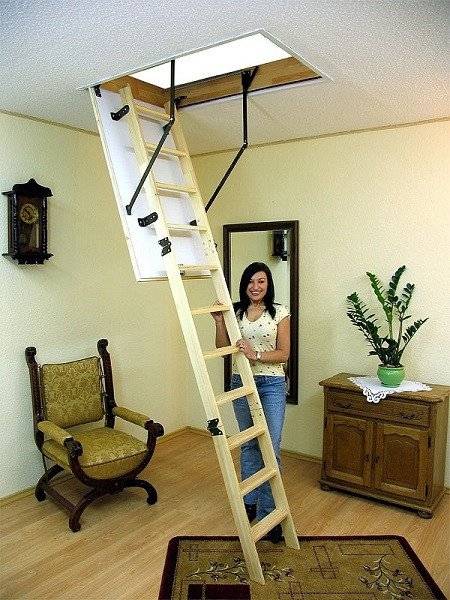 Чердачная складная лестница Oman Termo 120х70