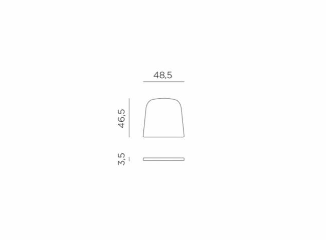 Подушка для кресла Net деним 460х485х35 мм Подушка для кресла Net деним 460х485х35 мм