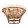 Кресло PAPASAN/ПАПАСАН 23/01 W  /с подушкой/ диаметр подушки 129 см, 115х101х104 см, Pecan (орех), ткань Старт Pecan (орех)