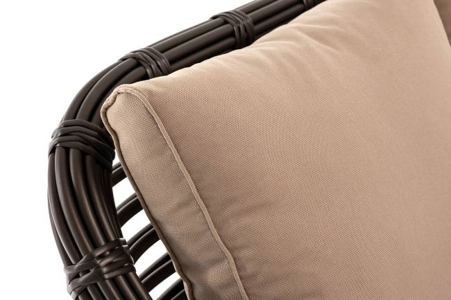 "Ницца" диван из искусственного ротанга трехместный, цвет бронзовый